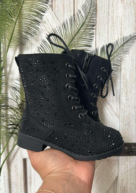 Kassy sparkle boots - Black